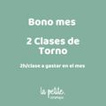 Bono torno mes - 2 clases